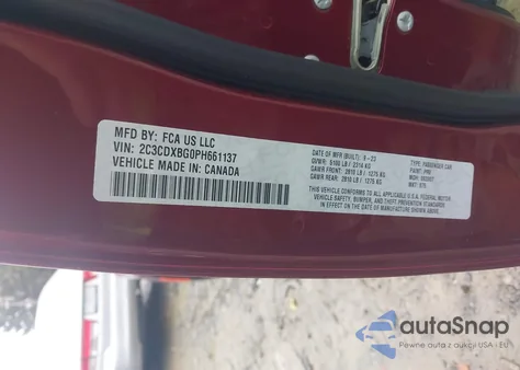 2023 Dodge Charger Sxt from USA, damaged, VIN 2C3CDXBG0PH661137